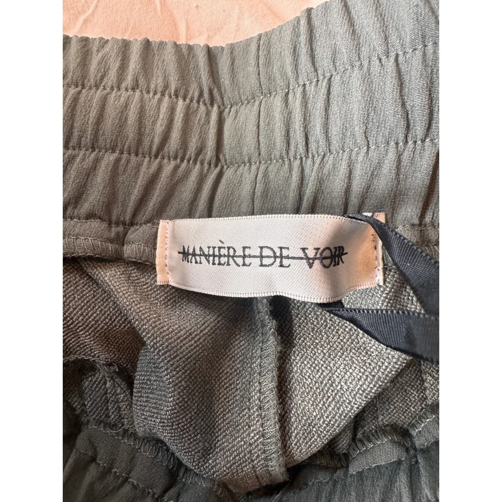 Maniere De Voir Womens Cargo Utility Pants Charcoal Grey XL NWT - Picture 10 of 12